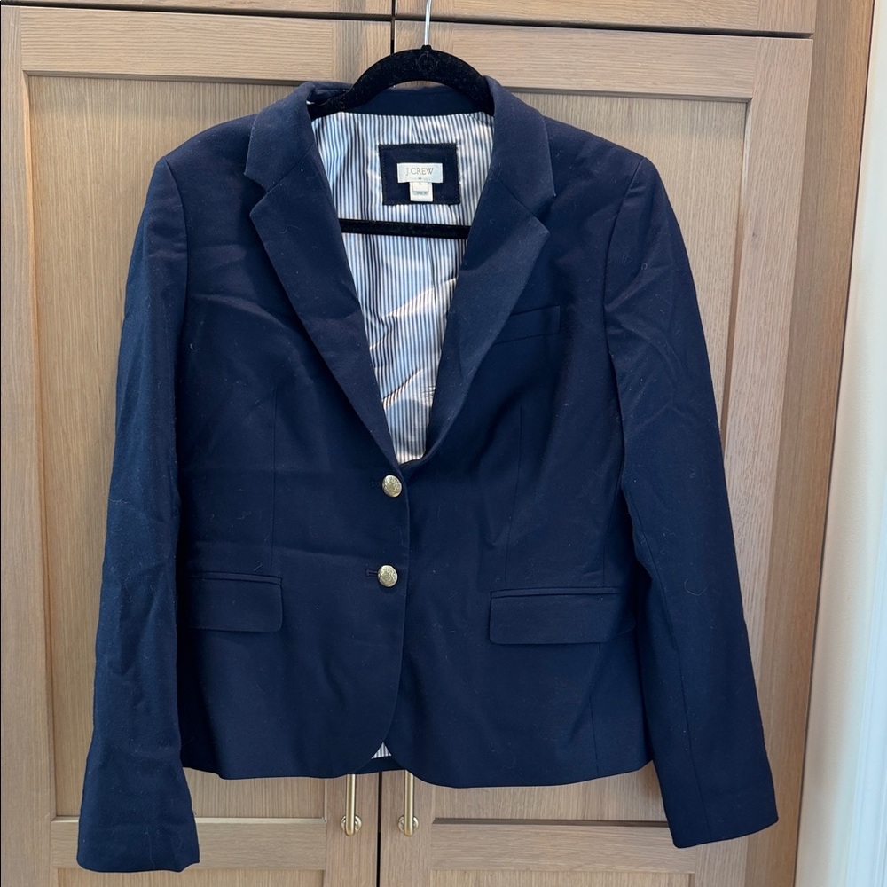 J. Crew Navy Two-Button Women's Blazer